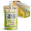 Gush pre-Drink kórejský mletý nápoj - (12 balenia) Pear Hydration Pouch s enzýmovým aktiváciou - Zabránenie popíjaniu účinkov - Všetky prírodné, bezlepkové