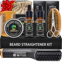 XIKEZAN Brad Súprava pre mužov Zovňajšok a rovnanie Set,w/Beard Stravener, 2 Balíkový olej, Balzam, Comb, Nožnica, kefka, Narodeniny Valentines Dary pre neho Otec Muži Priateľ Vianoce Zásobovanie Stuffers