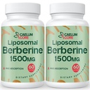Lipozomálne Berberine HCL - Berberine 1500 mg Vysoká biologická dostupnosť, Berberines Supplement for Women and Men (2 balenia)