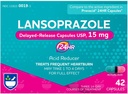Rite Aid Lansoprazol 15 mg - 42 Kapsuly, Acid Reducer Oneskorené uvoľnenie Kapsuly USP, Úľava pri pálení záhy a reflux kyseliny, až 24 hodín Relief