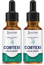 Spravodlivé laboratóriá (2 balenia) Cortexi kvapky do ucha Cortexi zdravý Eardrum Oil podporuje zdravé uši Premium zmes esenciálnych olejov 2 fľaše