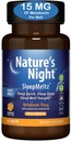 Nature's Night Triple sila Rýchle rozpustiť Melatonin 15mg s podporou Blend 