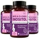 Intimate Rose Myo-Inositol & D-Chiro Inozitol Blend - 40:1 Blend Ratio - Denná podpora ženského wellness - Vitamín D & Ashwagandha, 3 fľaše