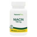 Príroda Plus niacín - 100 mg, 90 vegetariánskych tabliet - vitamín B3 s vysokou potenciou - bez lepidla - 90 porcií