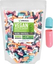 XPRS Nutra Veľkosť 00 Prázdne Kapsule - 1000 Počet prázdnych vegánskych kapsúl - Vegetariánske prázdne tabletky - DIY Rastlinné Kapsule Plnenie- Veggie Pill Caps (viac farieb)