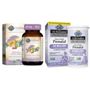 Garden of Life Organics Prenatálny vitamín: Folate for Energy & Healthy Fetal Development & - Dr. Formulated Probiotics Once Daily Prenatal - Acidophilus and Bifidobacteria Probiotic Support