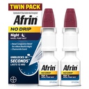 AFRIN Noc drip nosal Mist Twin Pack, non-Drowsy, Fast-Acting Decongestant pre pokojný spánok s harmančekovou vôňou, dospelí a deti 6 a starší, .5 fl oz (Pack of 2)