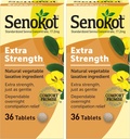 Senokot Extra sila Prírodné rastlinné preháňadlo pre jemne prenocovanie úľava Príležitostná zápcha, 36 Počet (Stock of 2)