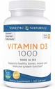 Nordic Naturals, Vitamín D3 1000 IU, 120 Počet