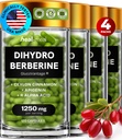 Supplement Dihydroberberberberberberine - Dehydro Berberine Supplement - Super Berberine Supplement with Ceylon škorica & R Alpha Lipoic Acid & Apigenin - Hydroberberine 480 caps (4 balenia)