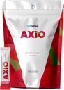 LifeVantage AXIO regular Energy Drink Powder, Nootropic Supplement, Focus & Mood Support, with L-theanine, Green Tea, B Vitamíny, DMAE, Quercetin & Pine Bark, Strawberry Splash, 30 paketov