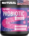 PupSnup-Probiotiká pre psy- Podpora Gut zdravie, Tráviace zdravie a Boosts Imunitný systém- Tekvica a papáje prášok- 120 Soft Chews- Vyrobené v USA