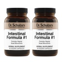 Dr. Schulze's Intestinálne Formula #1 - Bowel pohyb doplnok pre Colon Health Support - Bloating & Cocontage Aid - Intestinálne čistenie - All-Natural - Plant-Based - Vegan - 90 Počet (2 balenia)