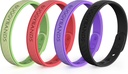 Mosquito Repelent Bracelets, 4 balenia Silikónové Mosquito Repelentné pásma s DEET zadarmo, Prírodné a vodeodolné Bug Wristbans pre deti a dospelých, Outdoor Traveling Protection (čierna a červená a zelená)