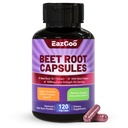 Repa Root Kapsule 1000mg Per Serving, podporuje výrobu oxidu dusnatého a krvný tlak, s extraktom z čierneho papriky, non-GMO, Gluten Free, Vegan - 120 Počet