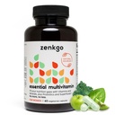 Zenkgo Multivitamíny + Organic Whole Foods+Probiotiká pre ženy, Podpora Imunita, Trvanlivosť, Energia, zdravie Gut, Vitamíny A, E, B6, B12, Vegan D3, K2 (MK-7), folát, minerály, superpotraviny (60Ct/30Day)