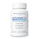 Biotika Výskum METYLFOLATE PlusTM Metylfolát, Bioaktívna folát + B12, Podporuje Kardiovaskulárne zdravie, vývoj plodu, Nerve zdravie, Metylácia Podpora, Homocysteín Levels. 120 tabliet