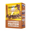 Quantum Energy Square: Energy Bar s kofeínom & 10g Protein. Delicious Healthy Snack On The Go. (Vegan, Gluten-free, Soy-free, Dairy-free) (Caffe Mocha Almond Chip)