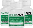 Original Omega-3 Joint Support Supplement, Best Natural Muscle Relief, Green Lipped Mussel Oil Capsules, 180 Softgels, No Fishy Dochute