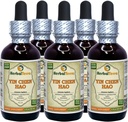 Yin Chen Hao (Artemisia Capillaris) Tinktúra, Organicky sušený rastlinný tekutý extrakt (názov banky: HerbalTerra, hrdo vyrobené v USA) 5x2 fl.oz (5x60 ml)