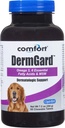 Kala Health Comfort DermGard Skin and Coat Supplement for Psy, 60 gróf, podporuje zdravú pokožku, lesklé a znížiť nadmernú Shedding, obsahuje MSM, Rybí olej a Omega 3, 6 a 9 Esenciálne mastné kyseliny