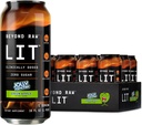 Okrem Raw LIT pripravený piť pred tréningom, Jolly Rancher Green Apple, pre energiu, Focus, intenzita a čerpadlá, s dusnatý oxid Boost, Zero Cukor, 250 mg kofeínu s Beta Alanyne, 12 plechoviek