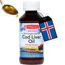 De La Cruz Cod Liquid Liquid Liquid Liquid - Pure Wild-Caught Iceland Fish Oil 4 FL OZ (118 ml)