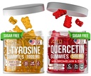 L-Tyrosine Gummies + Quercetin Gummies - L Tyrosine Supplement, Quercetin s vitamínom C - Focus Gummies a Immune Support Gummies - 60 L-Tyrosine pre deti Gummies, 60 Quercetin so zinkom Gummies