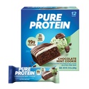 Čisté proteínové tyčinky, vysoký obsah bielkovín, výživné nánosy na podporu energie, nízky cukor, bezlepok, cookie čokoládovej mincovne, 1.76oz, 12 gróf (Packaging May Vary)