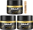 Shilajit Pure Himalayan Organic Shilajit Resin, Gold Grade Shilajit Resin s 85+ Stopové minerály a kyselina fulvová, Pure Shilajit Supplement for Better Health, 50 Gram (3 ks)