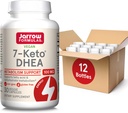 Jarrow Formula 7-Keto DHEA 100 mg, Dietary Supplement for Mastné kyseliny a karbohydrát Metabolizmus Podpora, 30 Veggie Kapsule, 15-30 dní, Balenie 12