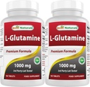 Najlepšie prírodné tablety L-Glutamine 1000 mg 180 tabliet (180 počet (dávka 2)