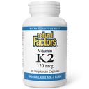 Prírodné faktory, vitamín K2 120 μg, podporuje kosť a cievne zdravie, 60 kapsúl
