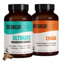 FreshCap Huby Antioxidant Bundle (Chaga Kapsule a Ultimate Mushrom Complex Kapsule)