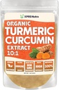 XPRS Nutra Organic Turmeric Curcumin Powder Extract 10:1 - Premium USDA Organic Curcumin Powder for Imunity - Vegan Friendly Pure Curcumin for Gut Health (1 Ounce)
