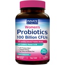 Narodené vitality Probiotiká pre ženy, 100 miliárd CFU 18 Kmene, Prebiotiká a probiotiká, s brusnicou, vitamín C & B6 P5P, vaginálne a trávne zdravie, bez chladničky, 60 kapslí
