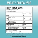 Mighty Omega 2500 Potent Omega 3 Supplement - 2500 MG EPA DHA Per Teasphoon - High Dose Omega 3 Fish Oil - South Pacific Anchovy Sourced - Triglycerid Omegas 3 Mastné kyseliny Supplement