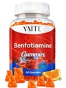 Benfotiamín 320 mg Gummy s 45 mg L-leucínu Supplement: Esenciálny vitamín B1 komplex pre mužov a ženy, non-GMO, Vegan & Gluten-free - podporuje metabolizmus, energiu a nervový systém zdravie