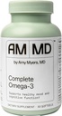 Amy Myers MD Complete Omega-3 Softgels - Rybí olej doplnok pre Kardiovaskulárny a imunitný systém podpora - Non-GMO, Non-Dairy & Non-Soy - 60 Softgels (60 Servings)