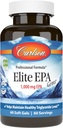 Carlson - Elite EPA Gems, 1000 mg EPA Fish Oil, Wild-Caught, Norwegian Fish Oil Supplement, Udržateľne Zdroj, pomáha udržiavať zdravé hladiny triglyceridov, 60 Softgels