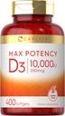 Carlyle vitamín D 10000 IU 400 Softgels 
