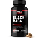 Force Factor Black Maca Root Vitality Supplement for Men with Superior Absorbtion and Power, Natural Maca Negra Extract, Fundamentals Series, 1000mg, 60 Kapsule