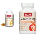 Jarrow Formulas Curcumin 95 500mg - Až 120 Servivné (Veggie Caps) a vitamín D3 125 mcg (5 000 IU) - 100 Servisné (Softgels)
