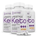 (3 balenia) Lifestyle Keto pilulky 1275MG Nová a vylepšená formula obsahuje jablkový Cider Ocogar Extra panenský olivový olej prášok zelený čaj Leaf 180 Kapsule