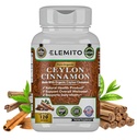 Ceylonské škoricové kapsule, energia, Srdce a metabolická podpora, Certified Organic Ceylon škoricové pilulky, Non-GMO, Vegan, Gluten-Free - 120 Kapsule