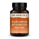 Dr. Mercola Curcumin Advanced - 500 mg Curcumin Root Extract - 95% Curcuminoids - For Vision Health, Digestion & Focus - Trvalé uvoľnenie - Non-GMO, Gluten-free & Soy-Free - 30 Kapsule (30 Servings)