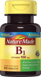 Príroda vyrobený vitamín B1, 100 počet (dávka 6)