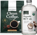 Prírodné sily Organic Dark Roast Clean Coffee + Organic MCT Oil Bundle 