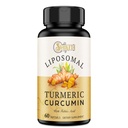 Lipozomálny kurkumín doplnok 2000 mg, 95% Štandardizovaný kurkumínoidný extrakt a organický koreňový prášok s Piperine Black Pepper Fruit (15mg), 60 softgels