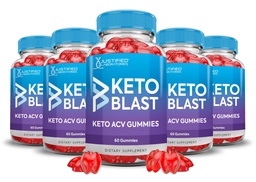 (5 Pack) Apple Cider Vinegar Gummies 1000MG Keto Blast Keto ACV Gummies Advanced Formula Formulated with Pomegranate Beet Juice Powder B12 Vegan Non GMO 300 Gummys